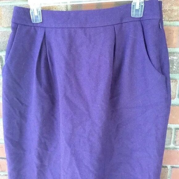 Simply Vera Purple wool skirt - Picture 2 of 4